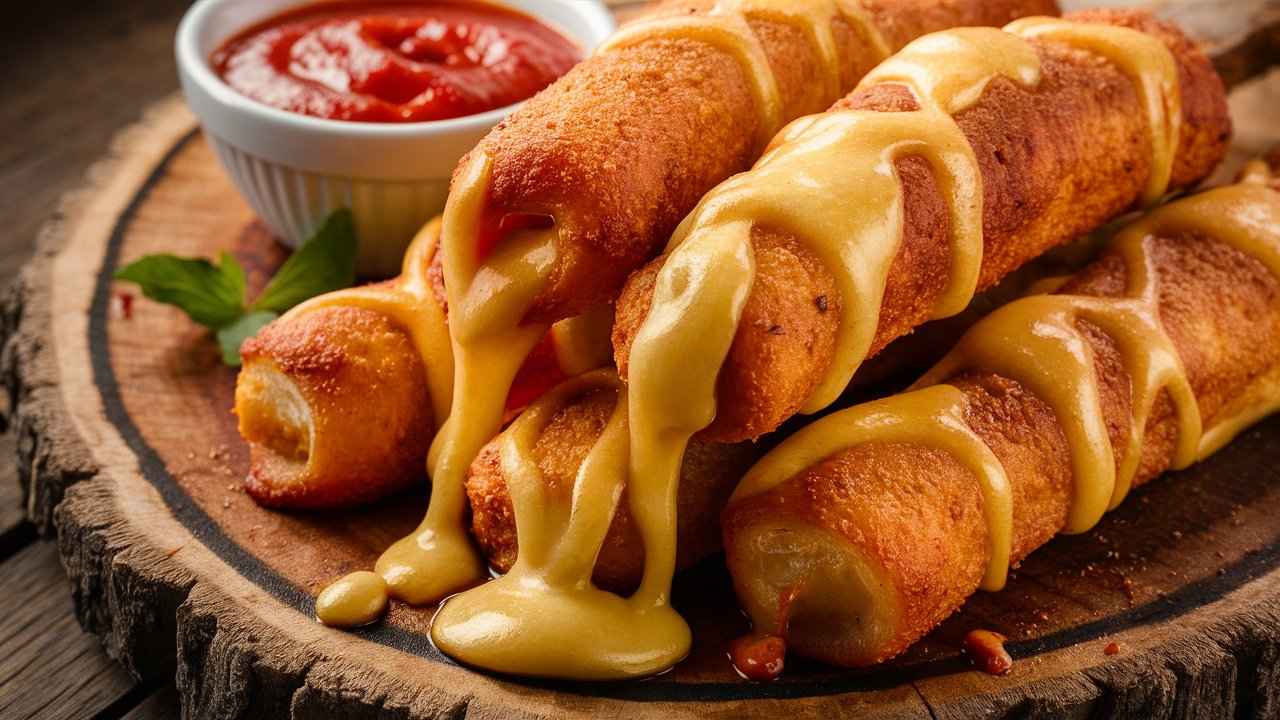 Pizza Hut cheese sticks with marinara sauce