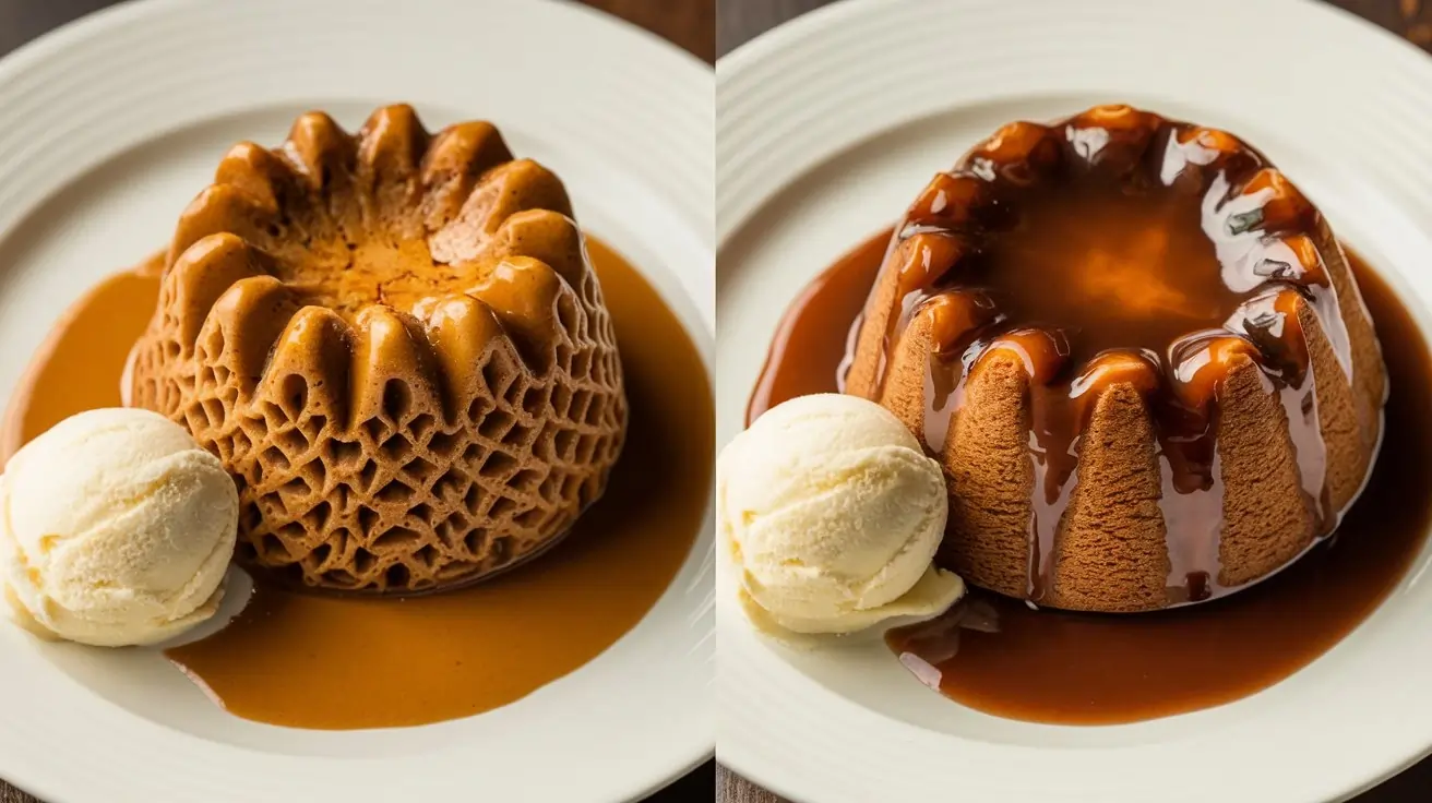 What's the difference between sticky date pudding and sticky toffee pudding?.Side-by-side comparison of sticky date pudding and sticky toffee pudding